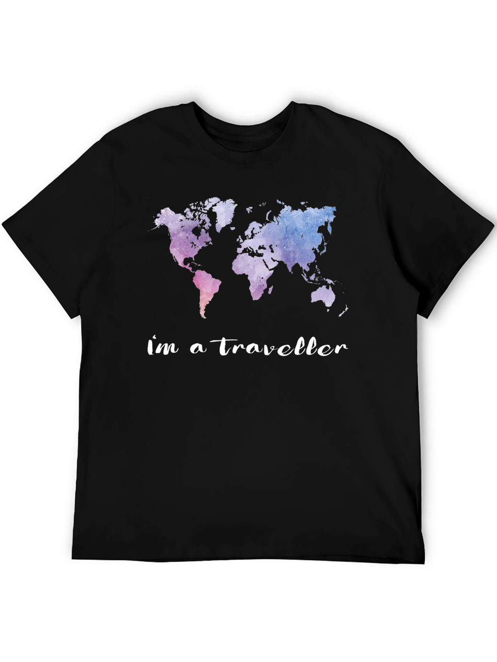 World Map Im a Traveller Graphic Tee