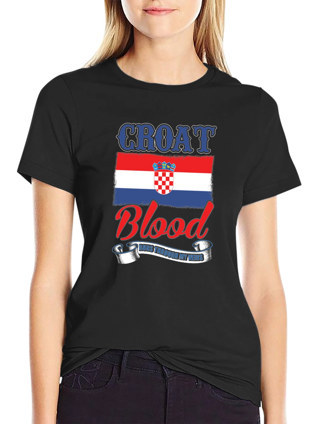 Croat Blood Runs Through My Veins T-Shirt