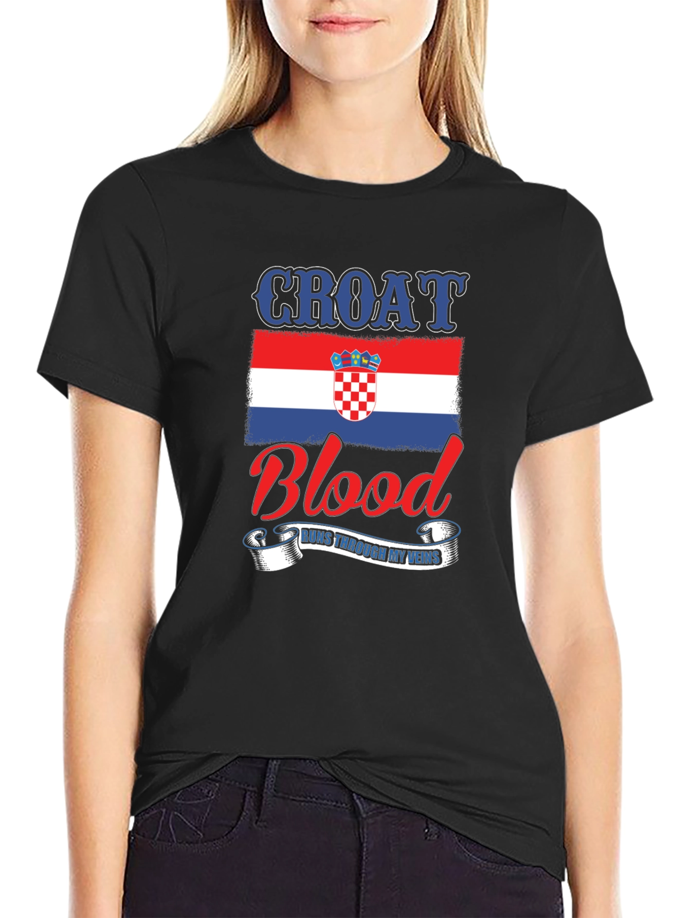 Croat Blood Runs Through My Veins T-Shirt