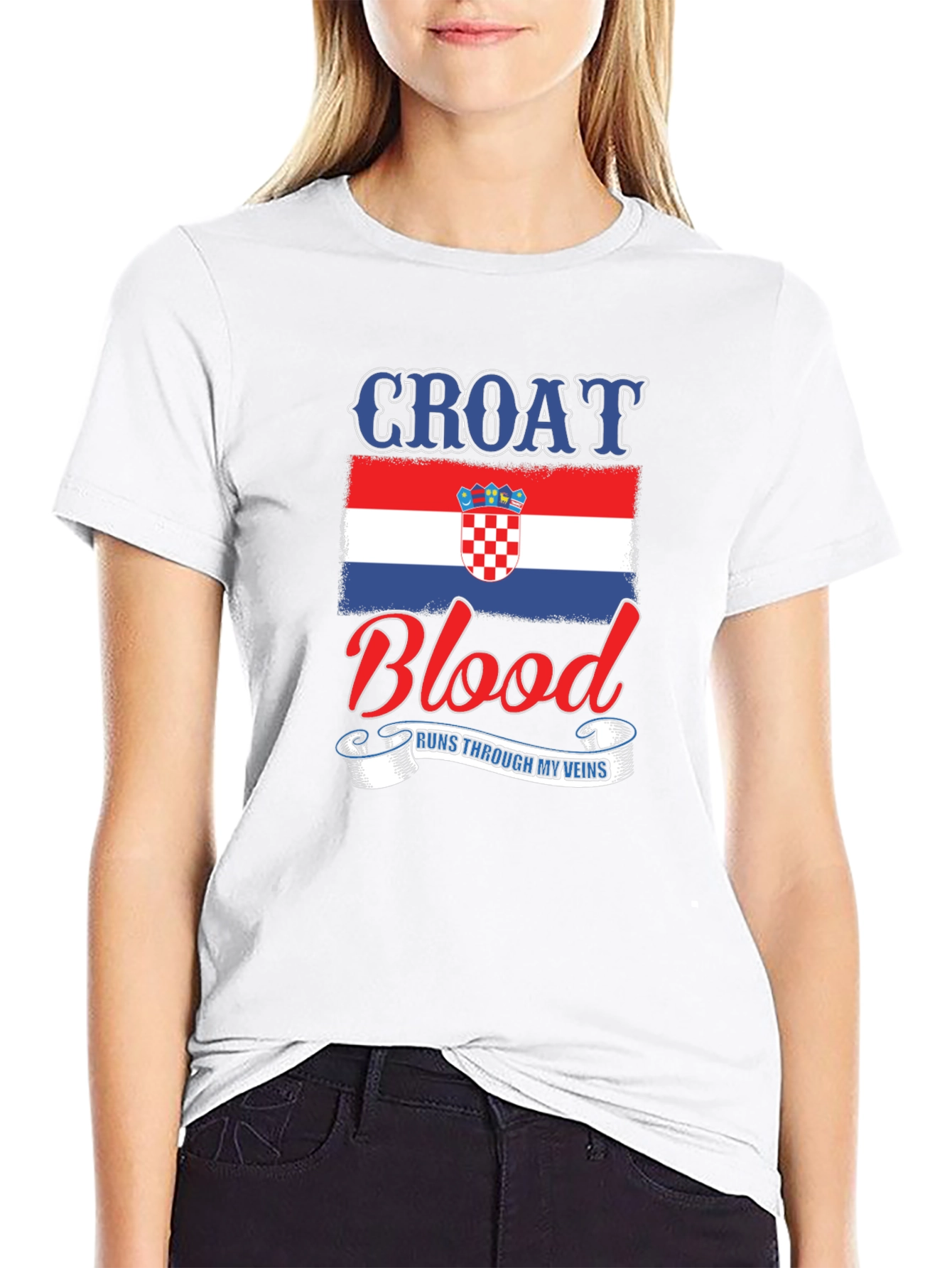Croat Blood Runs Through My Veins T-Shirt