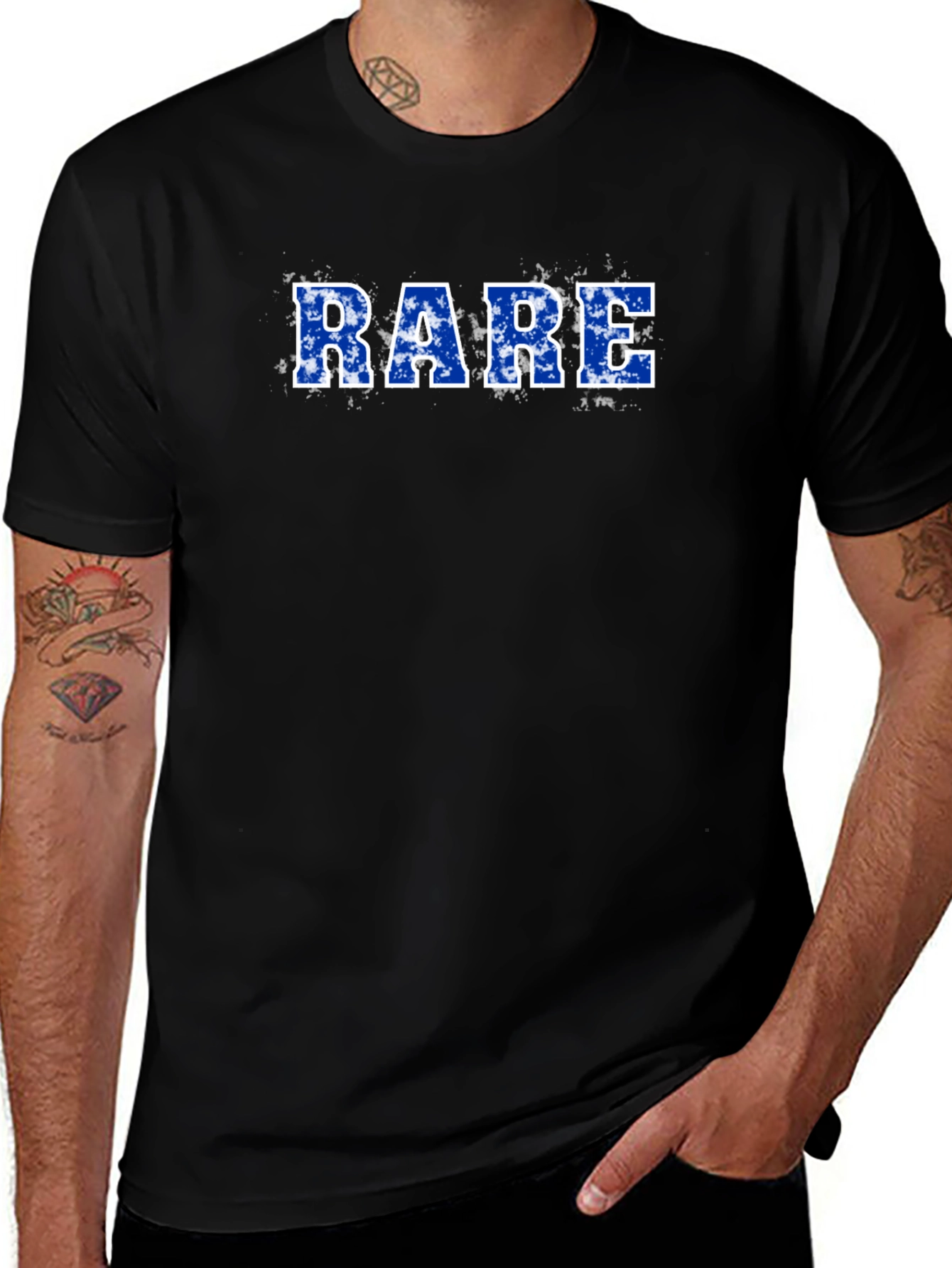 RARE Graphic Black T-Shirt