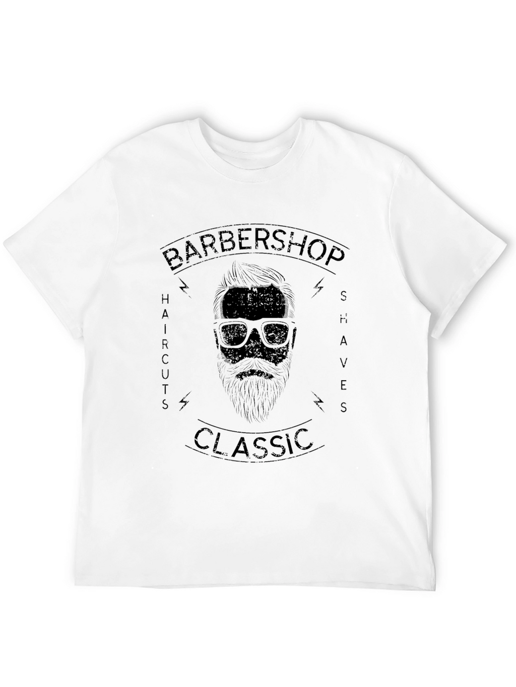 Classic Barbershop Graphic Print T-Shirt