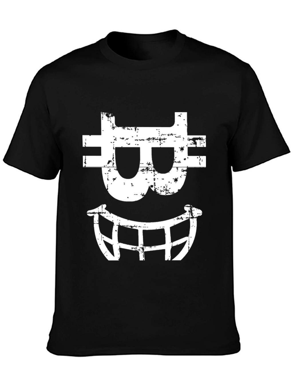 Bitcoin Smile Graphic T-Shirt - Black