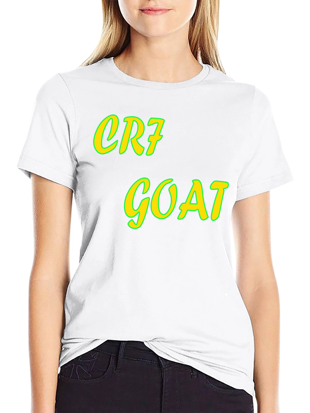 CR7 GOAT Black Graphic Tee