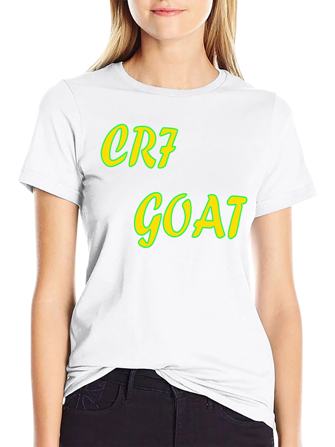 CR7 GOAT Black Graphic Tee