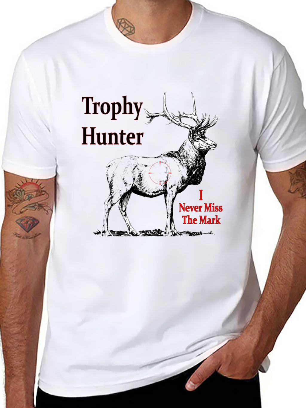 Trophy Hunter Graphic Tee - Deer Design
