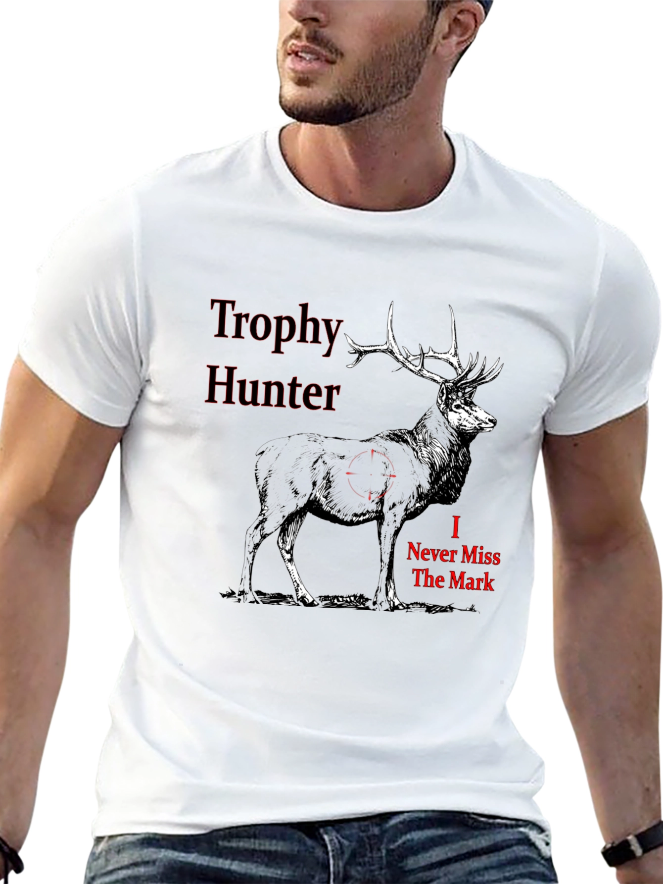 Trophy Hunter Graphic Tee - Deer Design