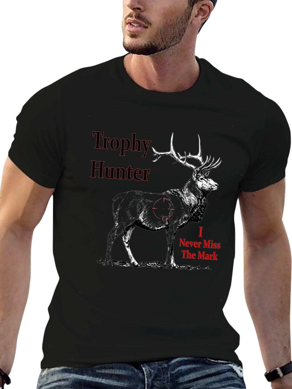 Trophy Hunter Graphic Tee - Deer Design