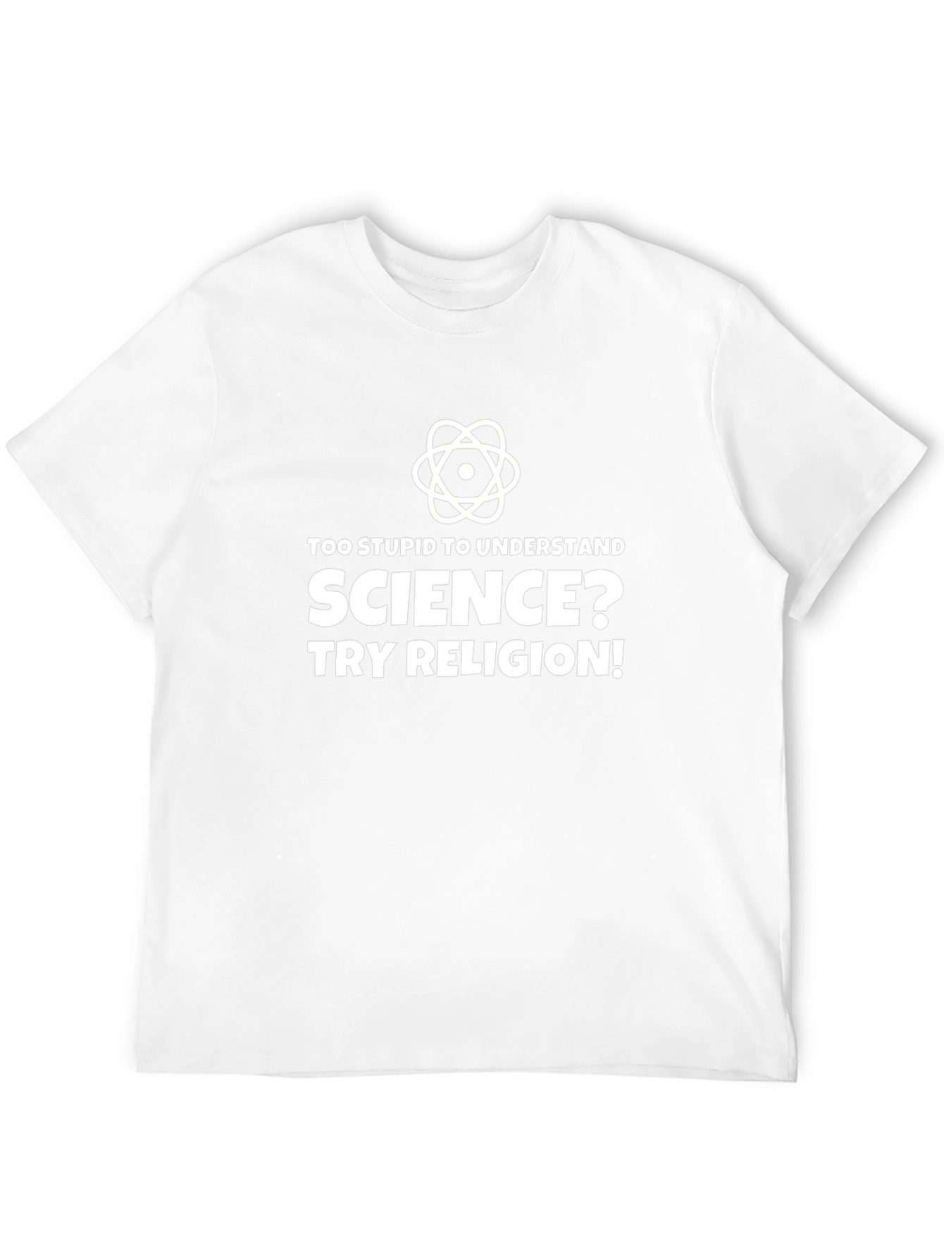 Science vs Religion Slogan T-Shirt