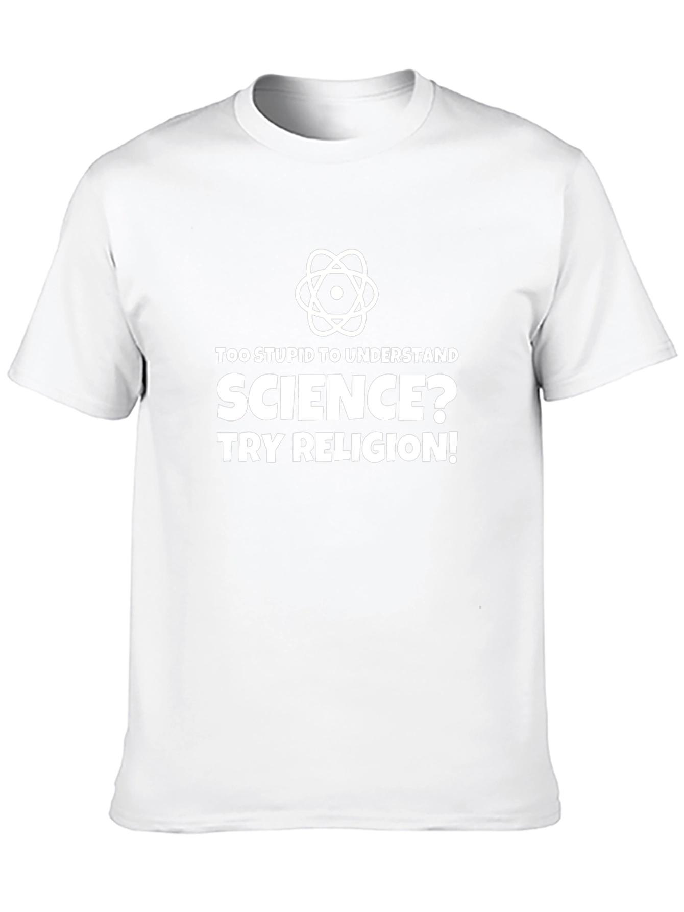 Science vs Religion Slogan T-Shirt