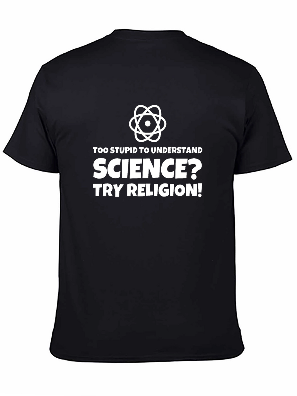 Science vs Religion Slogan T-Shirt