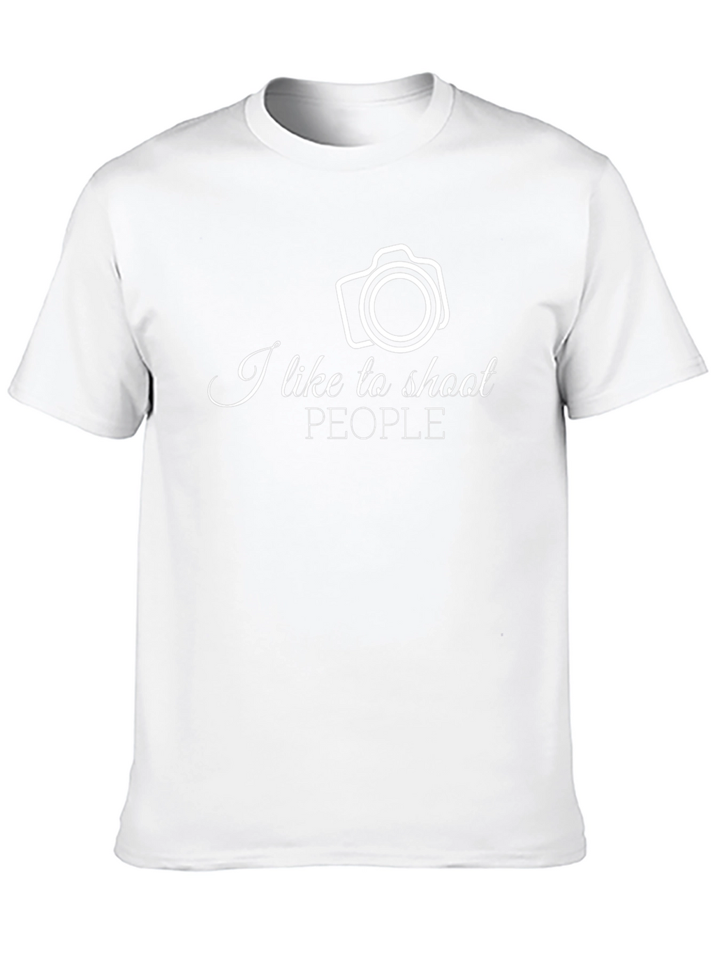 I Like to Shoot People Camera T-Shirt
