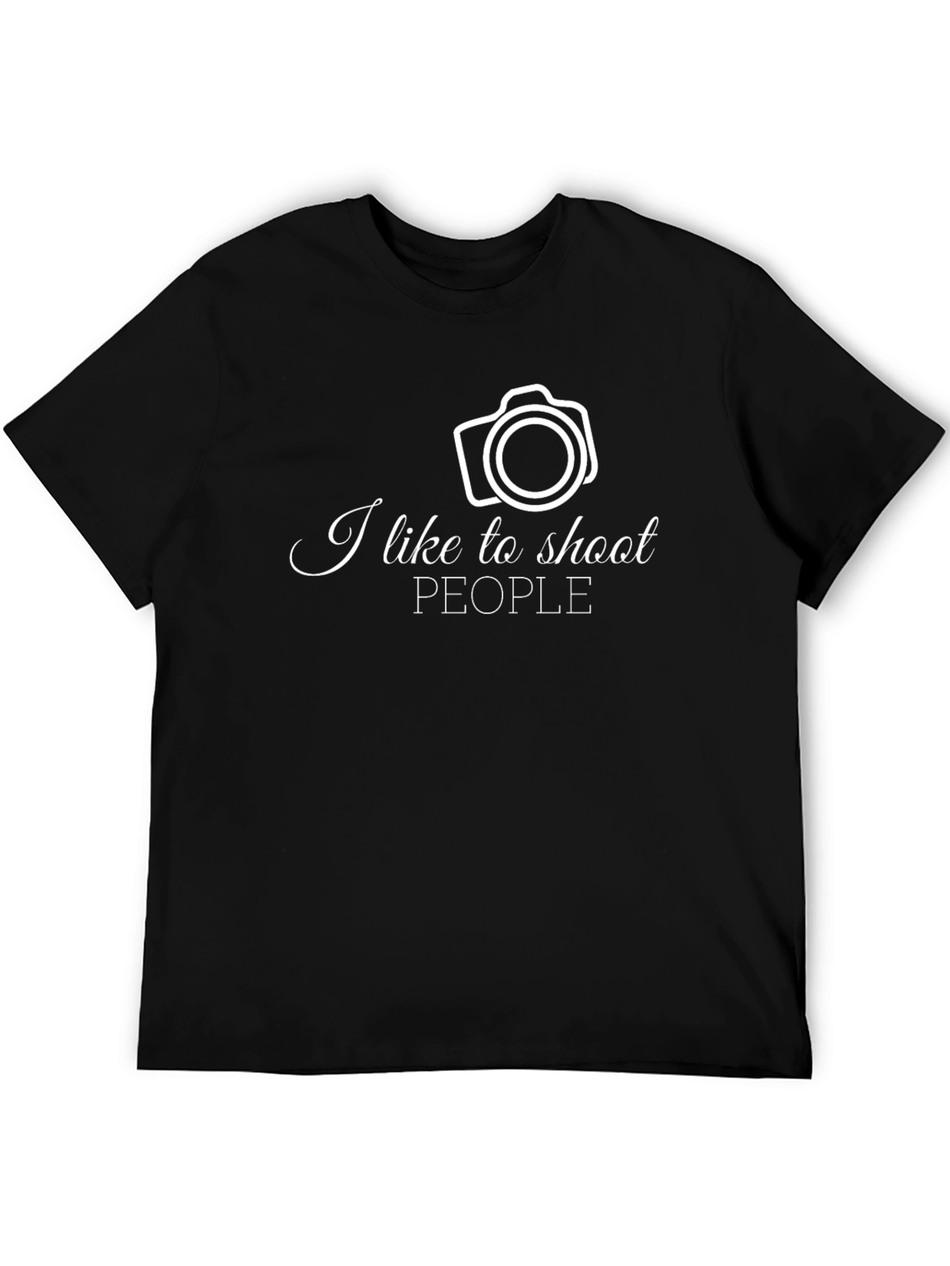 I Like to Shoot People Camera T-Shirt
