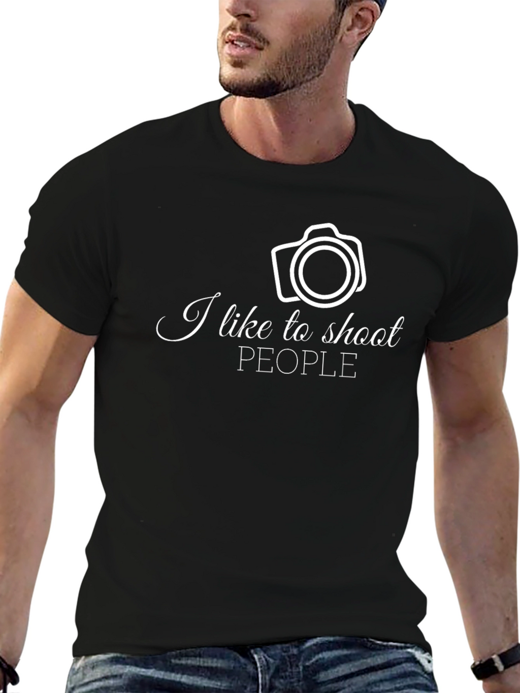 I Like to Shoot People Camera T-Shirt