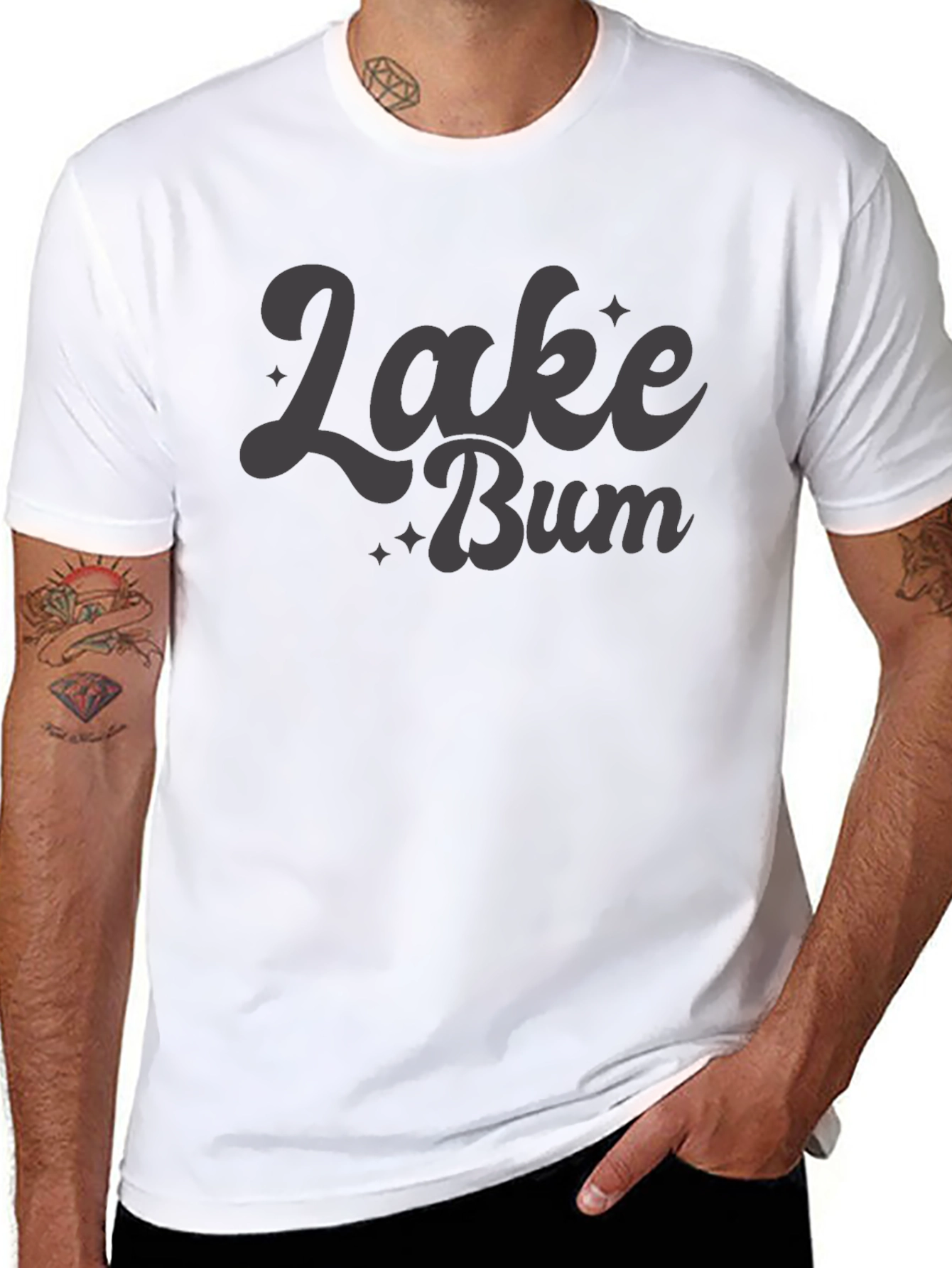 Lake Bum Graphic Tee - Relaxed Fit Cotton T-Shirt