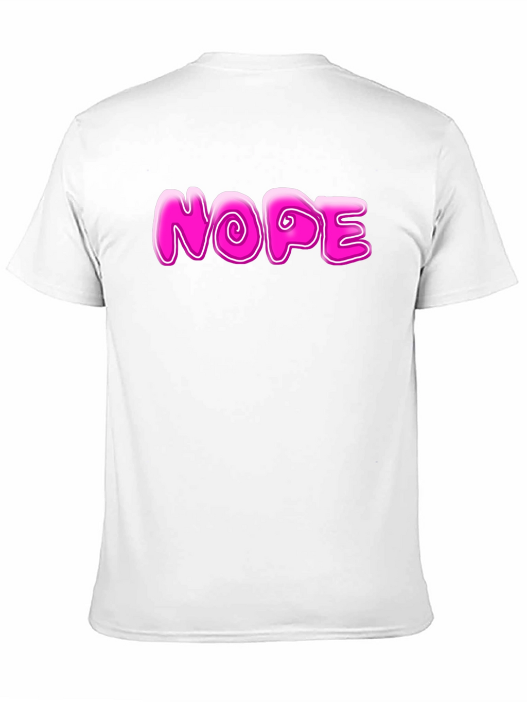 Nope Graphic Tee - Casual Mens Black T-Shirt