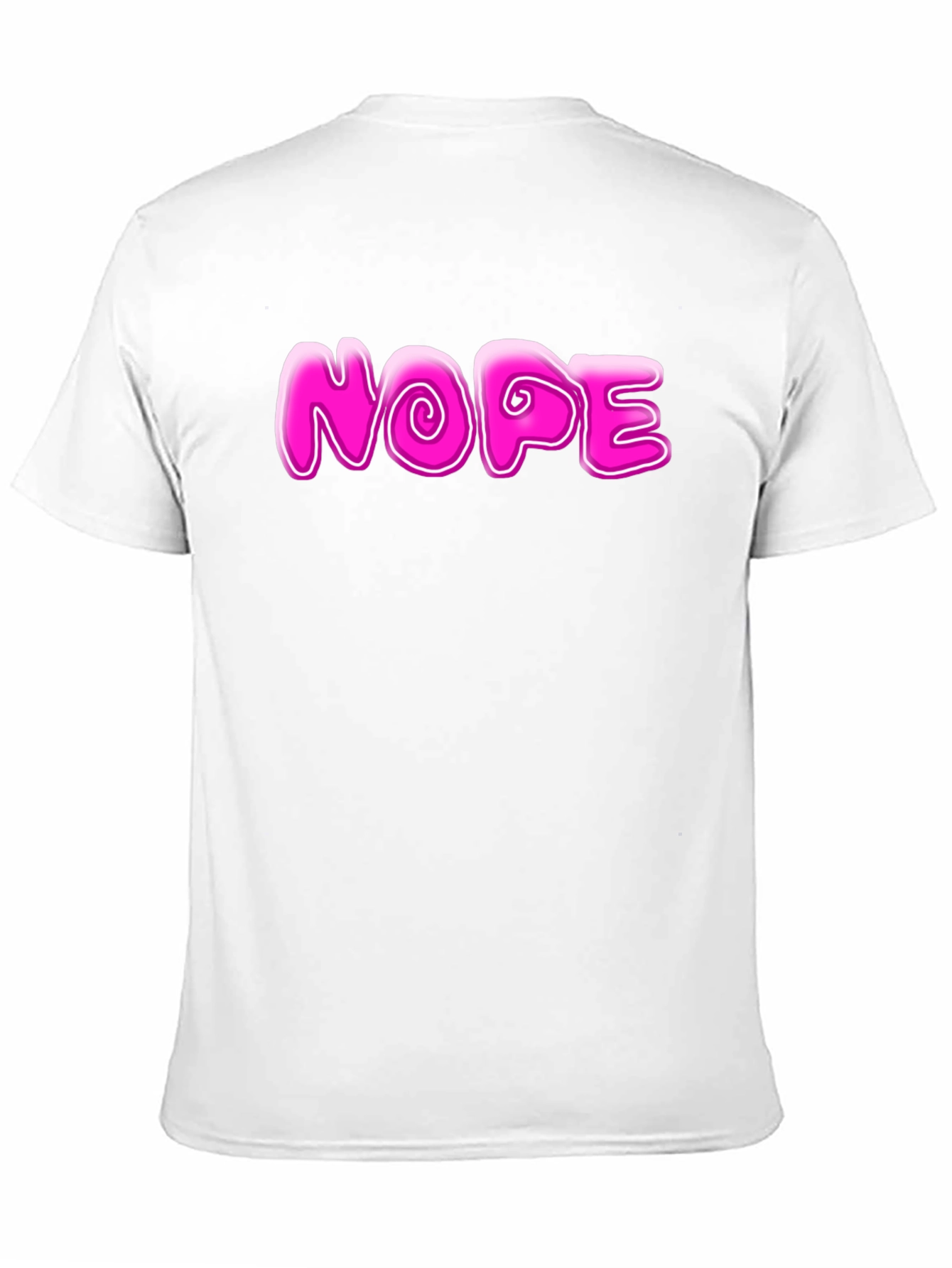 Nope Graphic Tee - Casual Mens Black T-Shirt