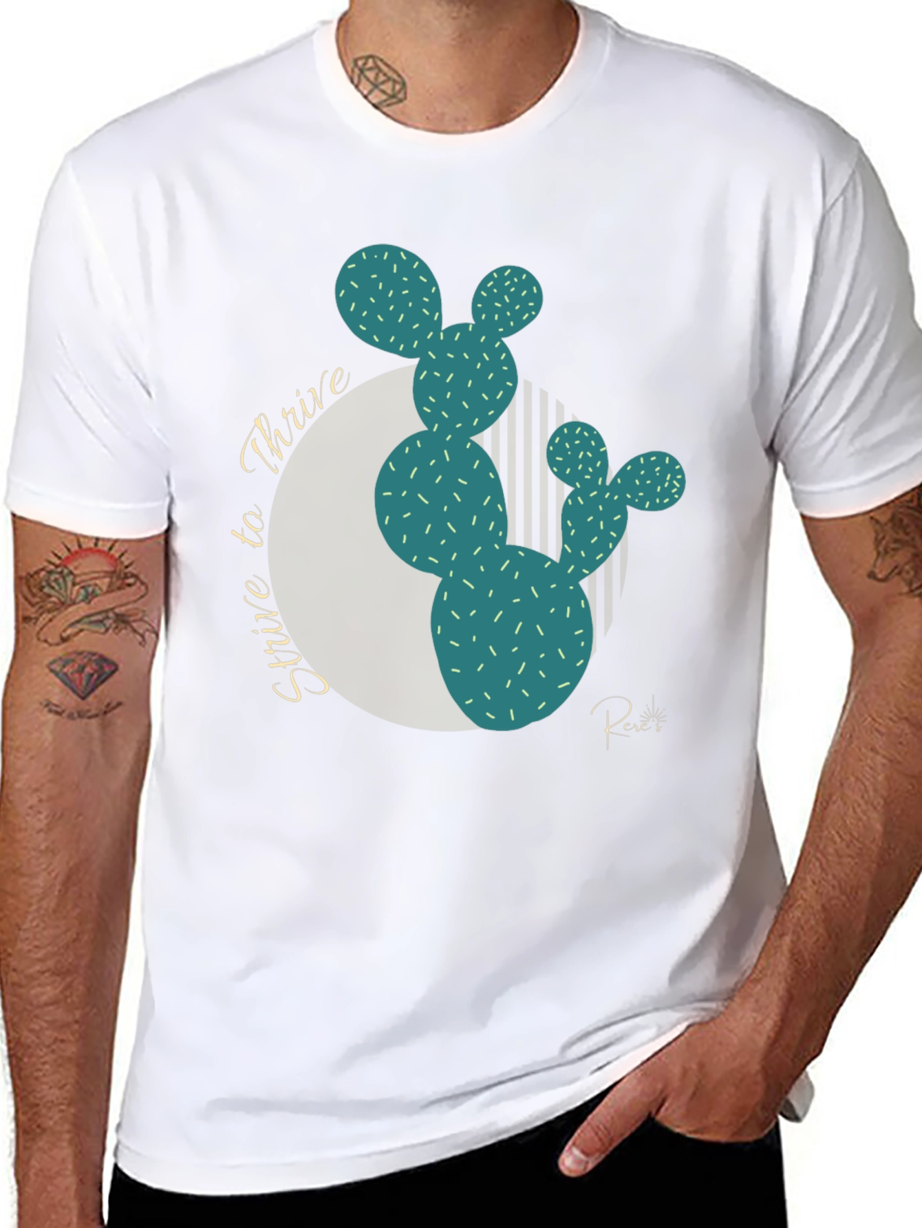 Strive to Thrive Cactus Graphic Tee