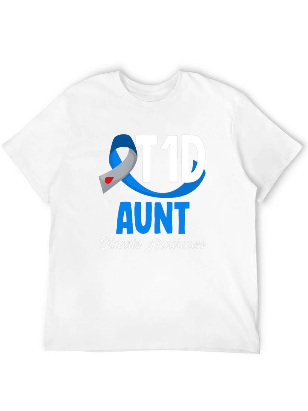T1D Aunt Diabetes Awareness T-Shirt