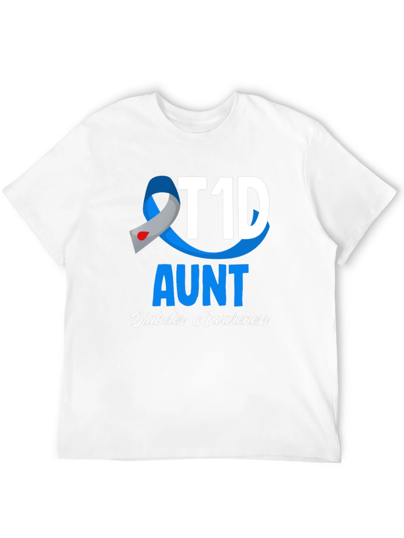 T1D Aunt Diabetes Awareness T-Shirt