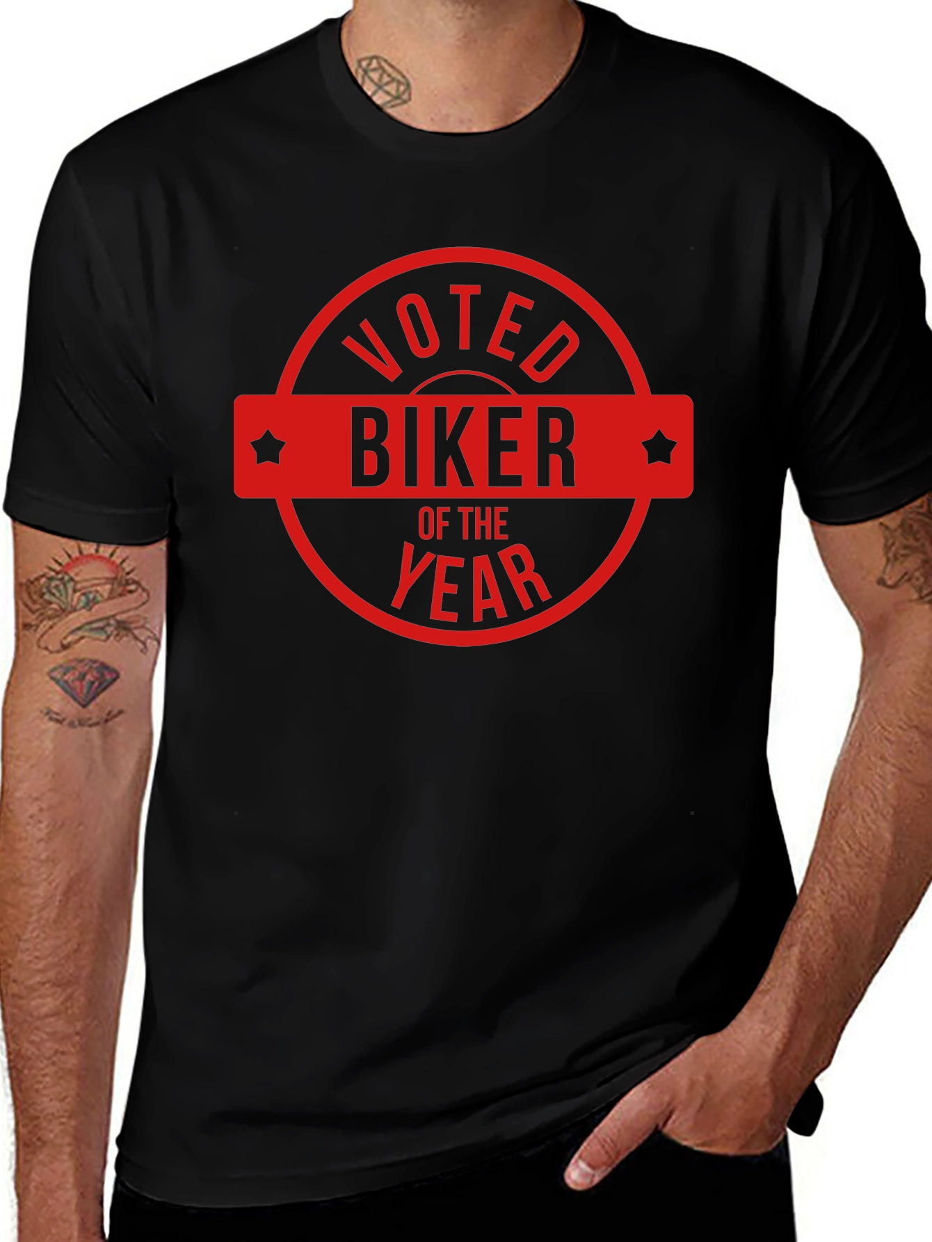 Voted Biker of The Year Graphic T-Shirt