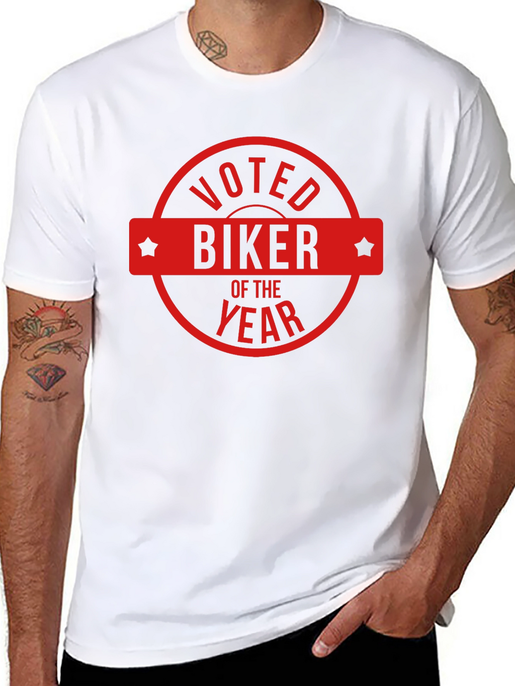Voted Biker of The Year Graphic T-Shirt