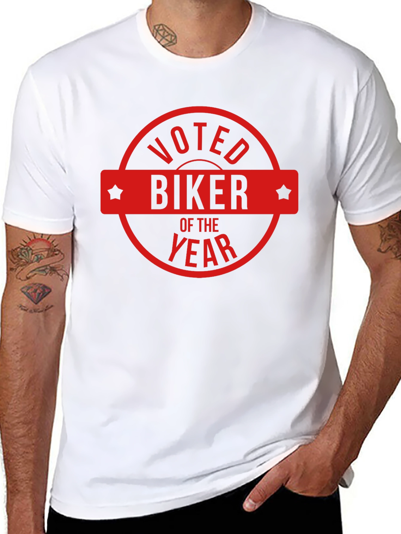 Voted Biker of The Year Graphic T-Shirt
