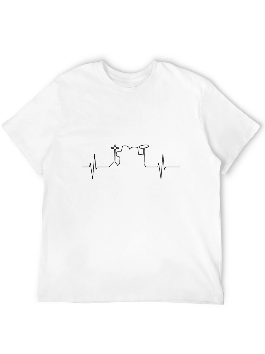 Drum Heartbeat T-Shirt - Musician Gift