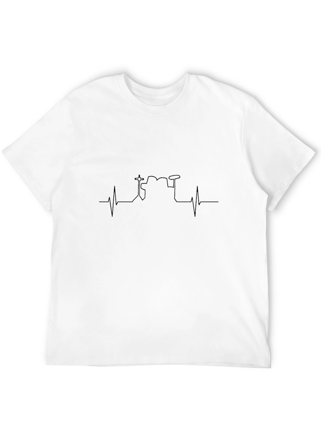 Drum Heartbeat T-Shirt - Musician Gift