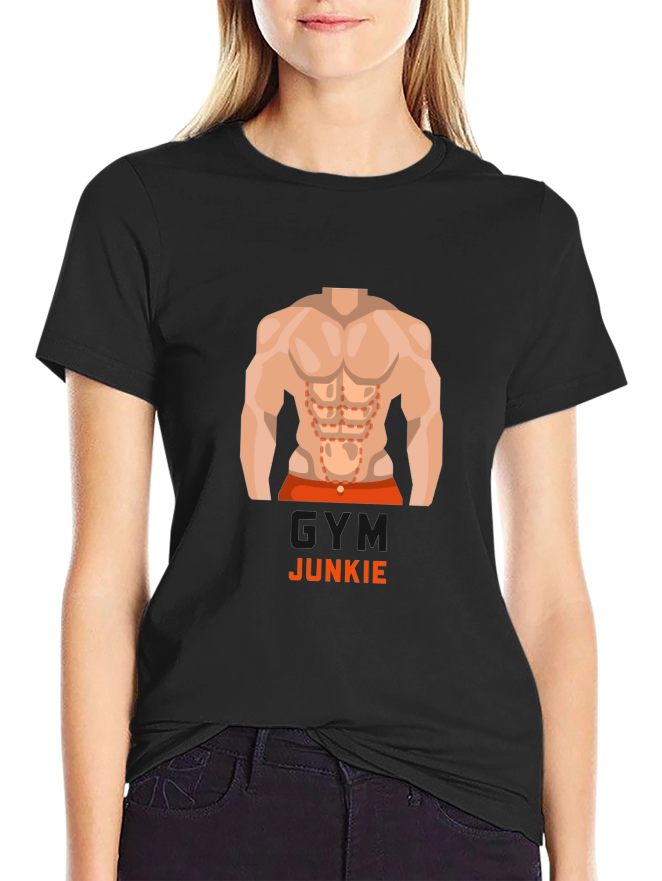 Gym Junkie Graphic Tee - Fitness Enthusiast T-Shirt