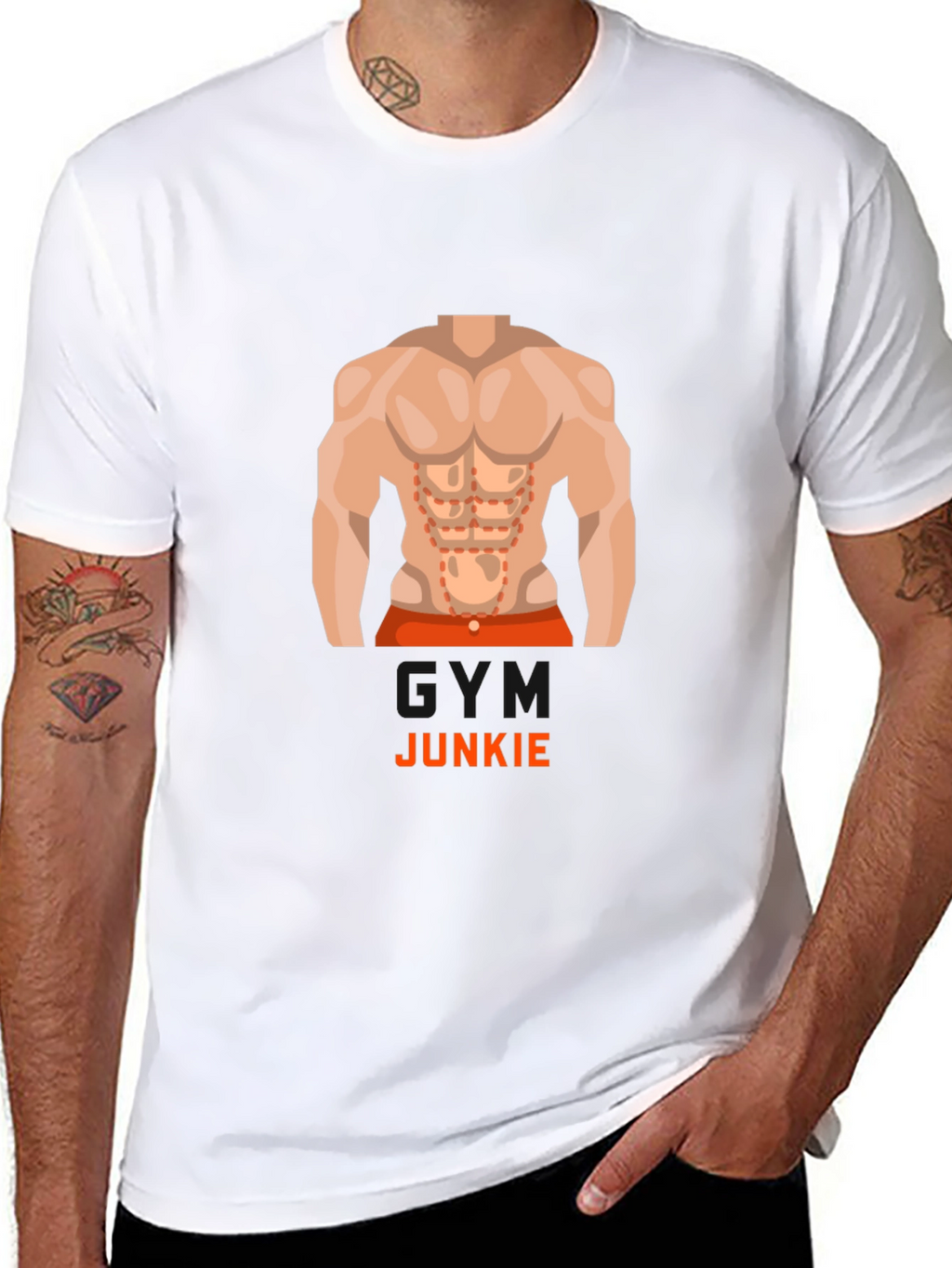 Gym Junkie Graphic Tee - Fitness Enthusiast T-Shirt