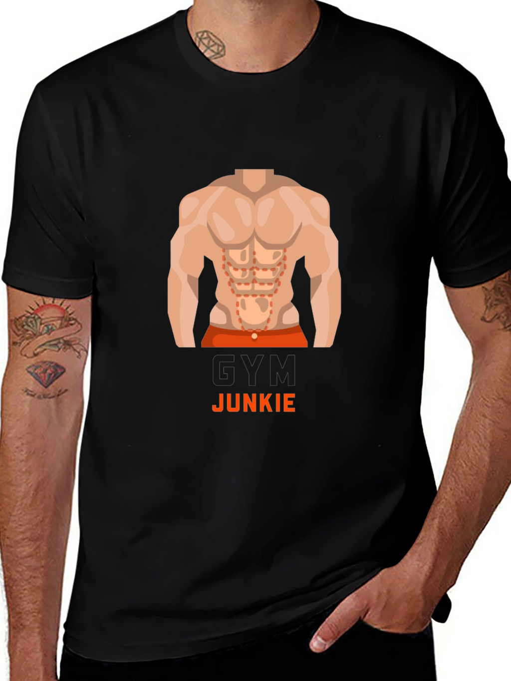 Gym Junkie Graphic Tee - Fitness Enthusiast T-Shirt