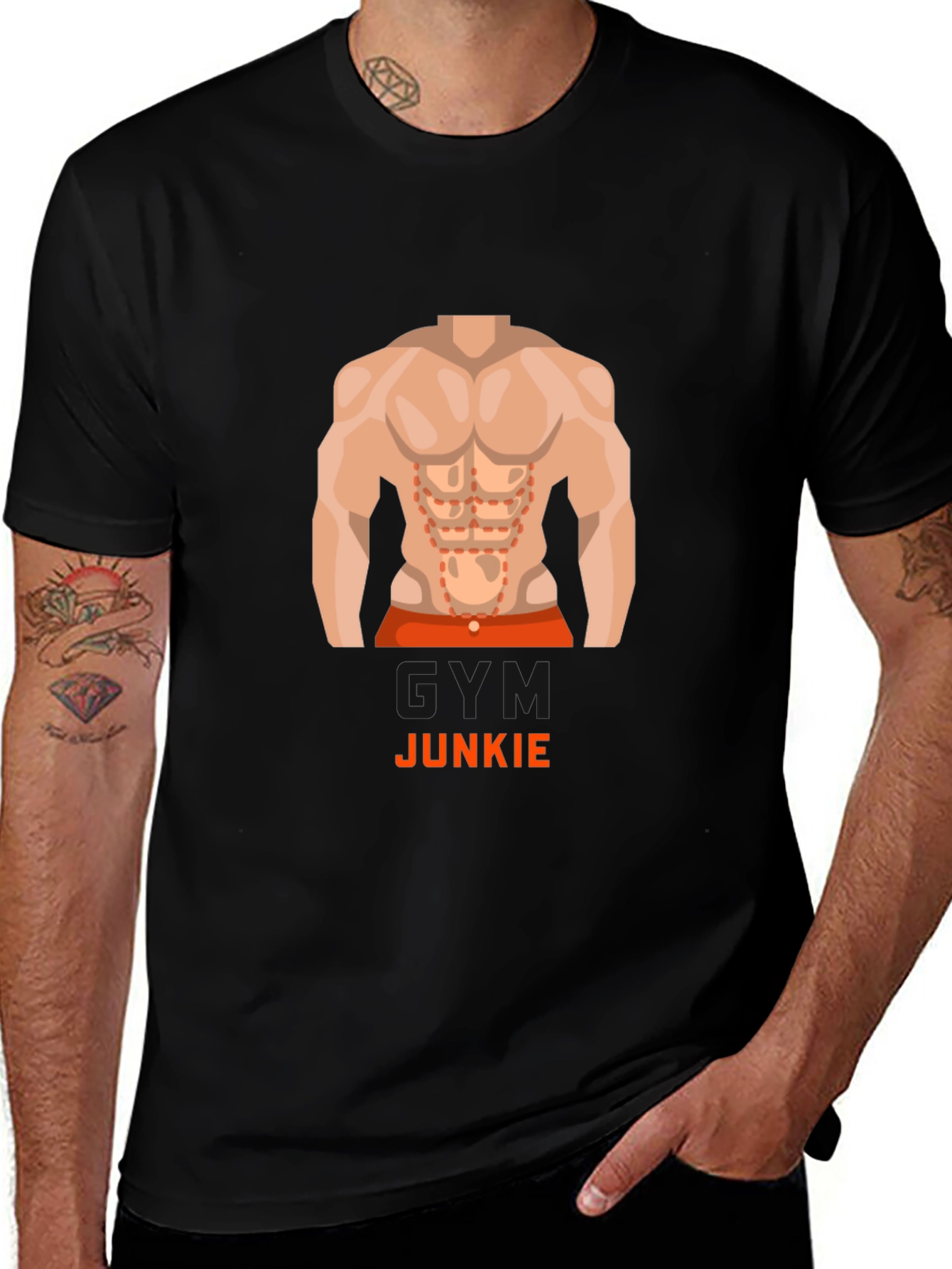 Gym Junkie Graphic Tee - Fitness Enthusiast T-Shirt