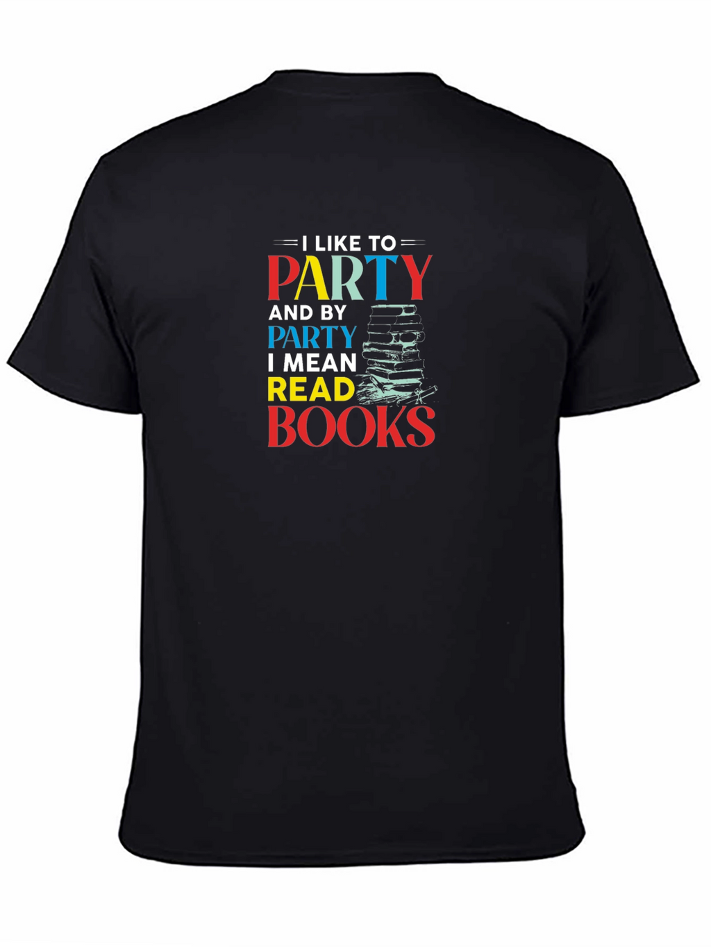 Party Read Books Graphic Tee - Book Lover Shirt