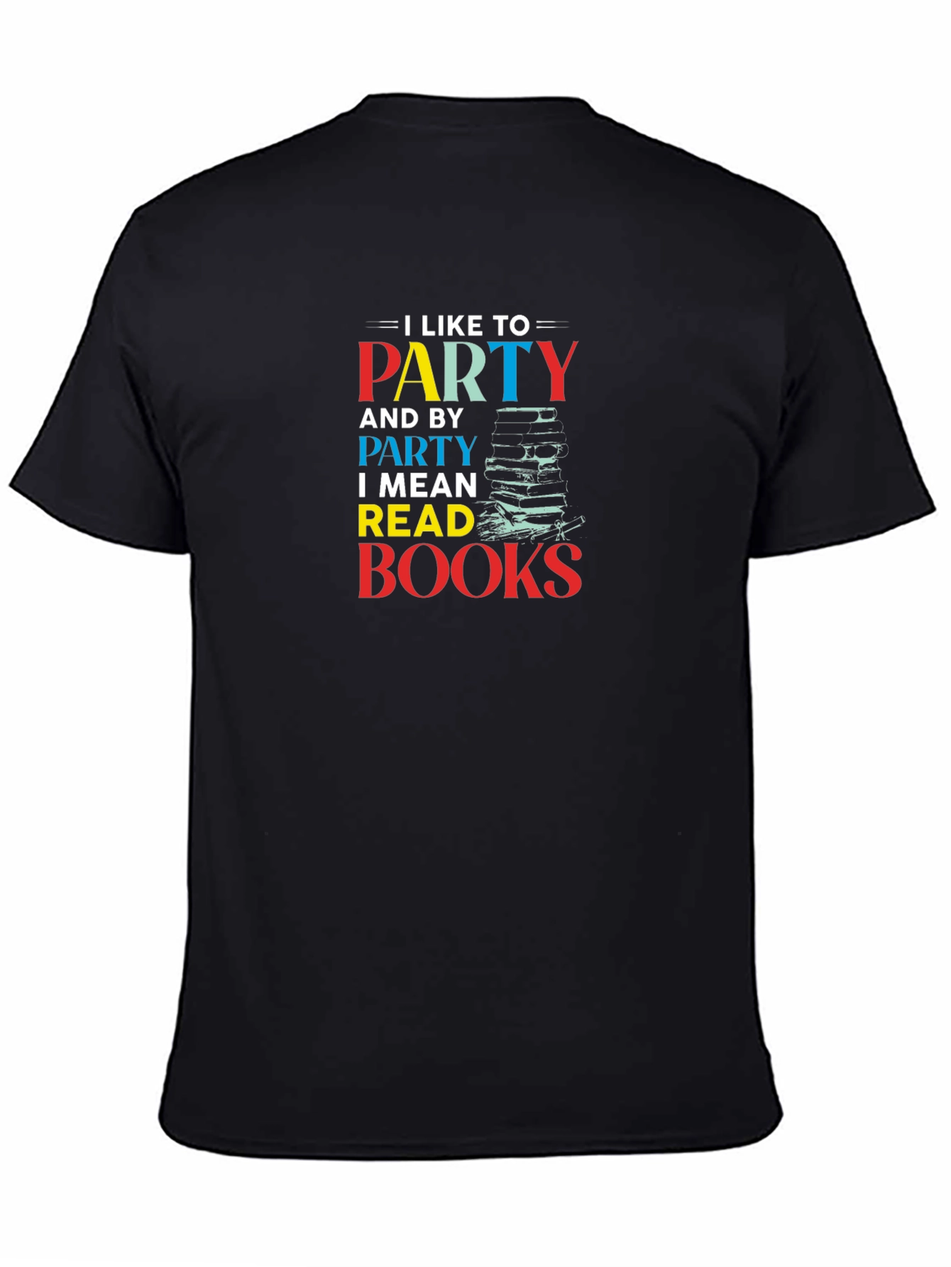 Party Read Books Graphic Tee - Book Lover Shirt