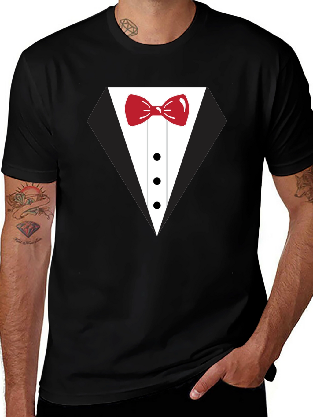 Tuxedo T-Shirt - Fun Bowtie Design!