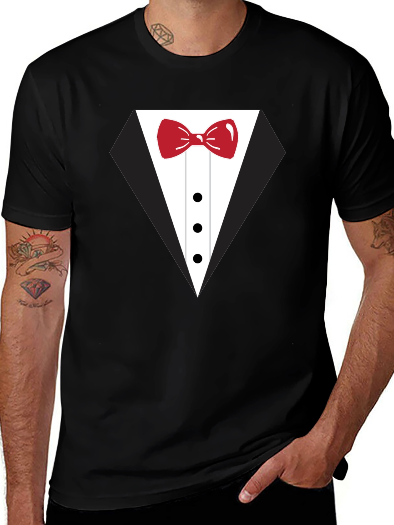 Tuxedo T-Shirt - Fun Bowtie Design!
