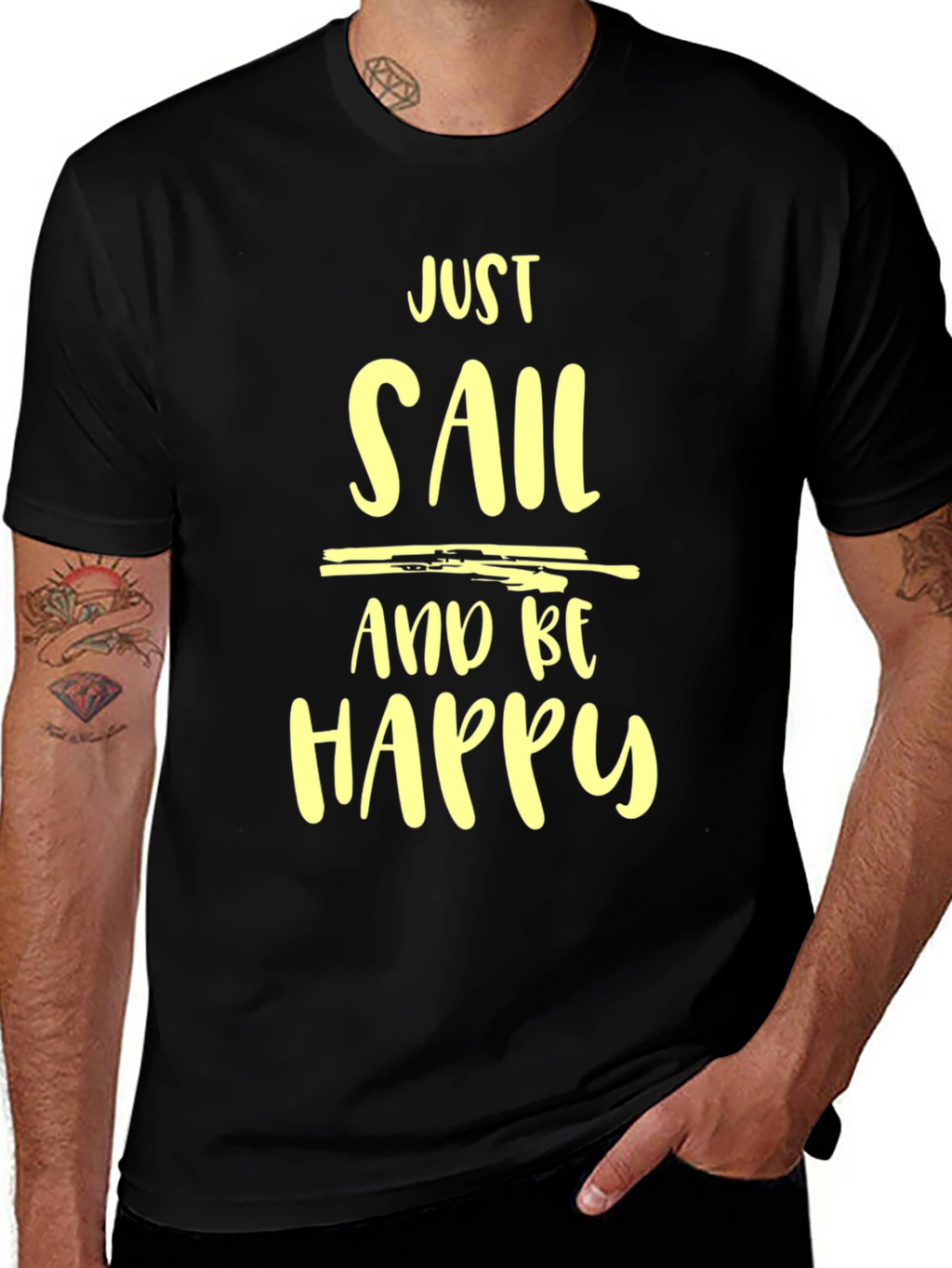 Just Sail and Be Happy Graphic Tee