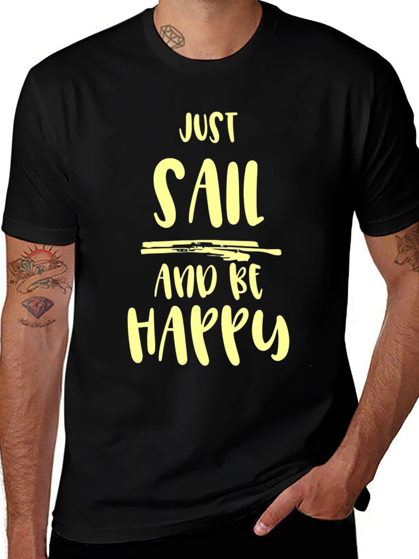 Just Sail and Be Happy Graphic Tee