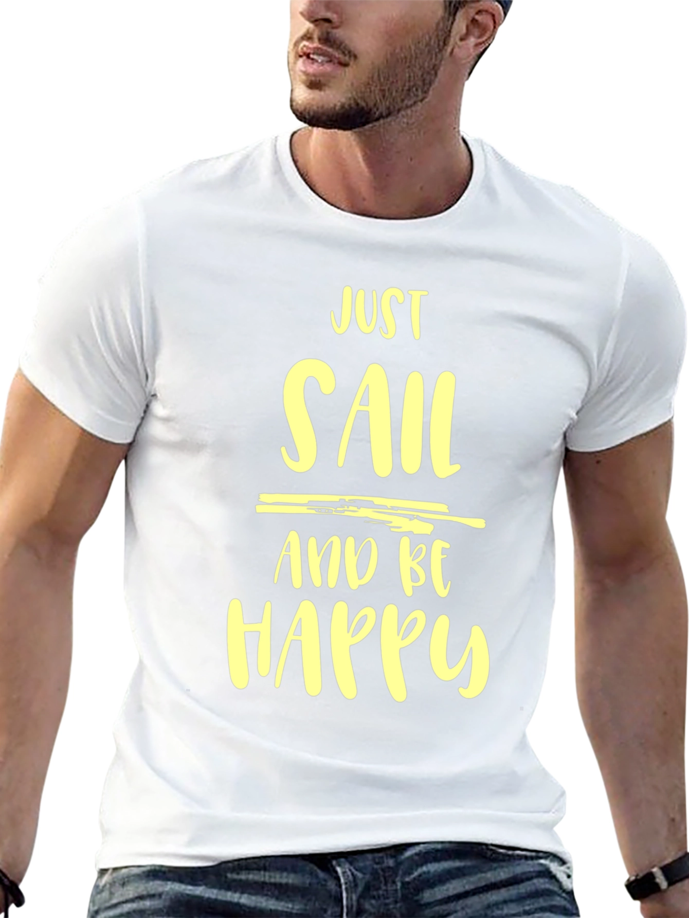 Just Sail and Be Happy Graphic Tee