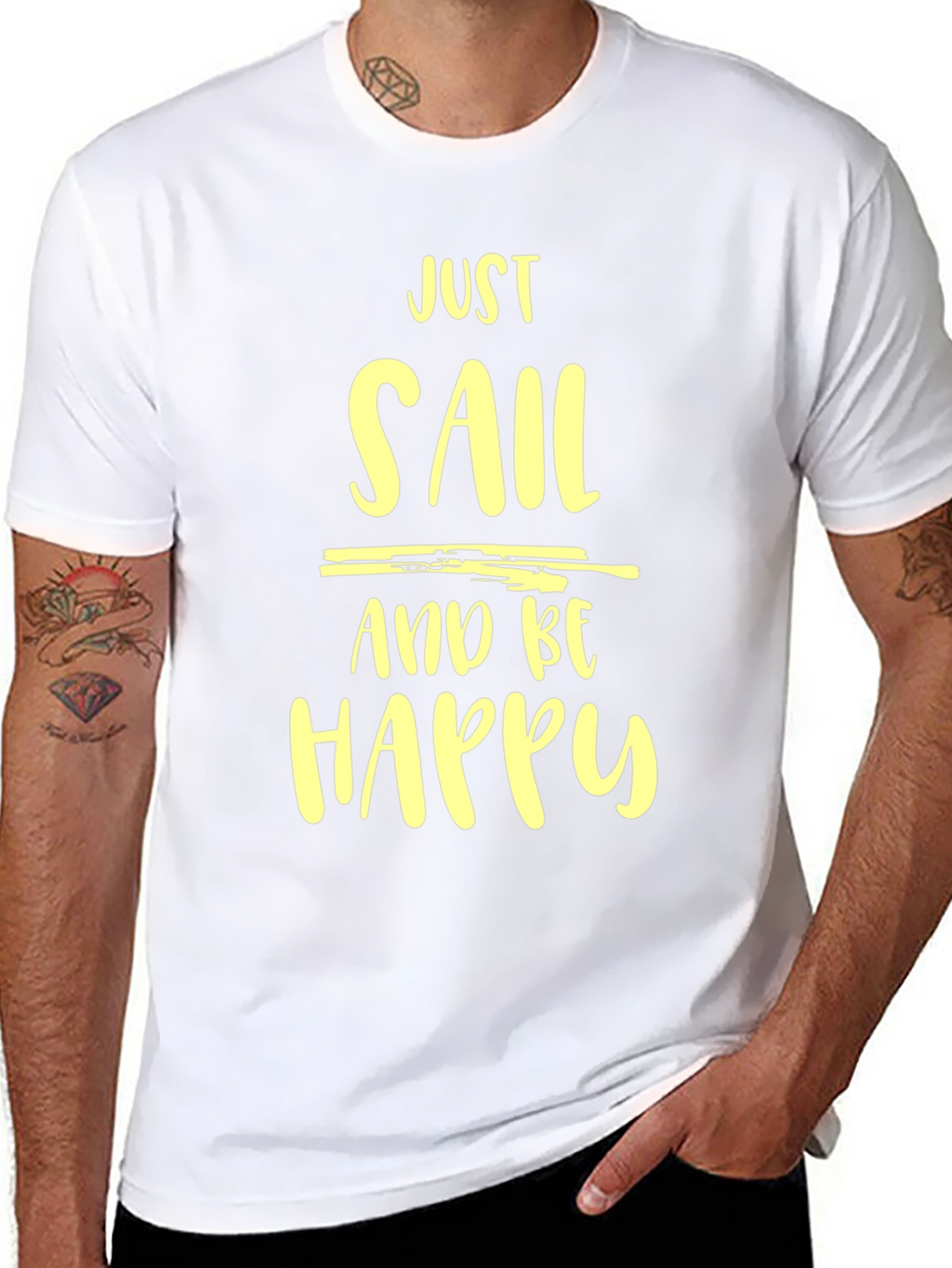 Just Sail and Be Happy Graphic Tee