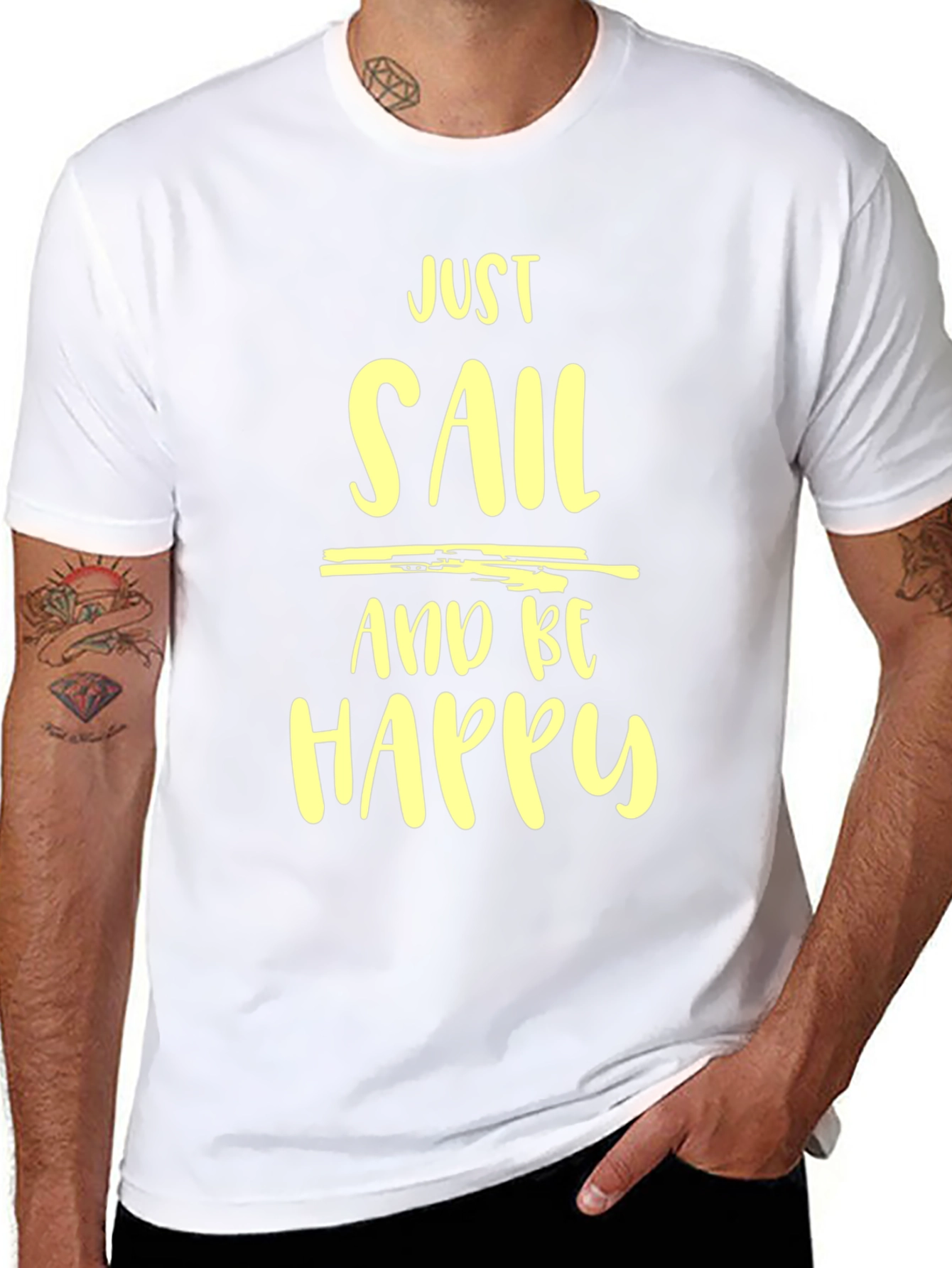 Just Sail and Be Happy Graphic Tee
