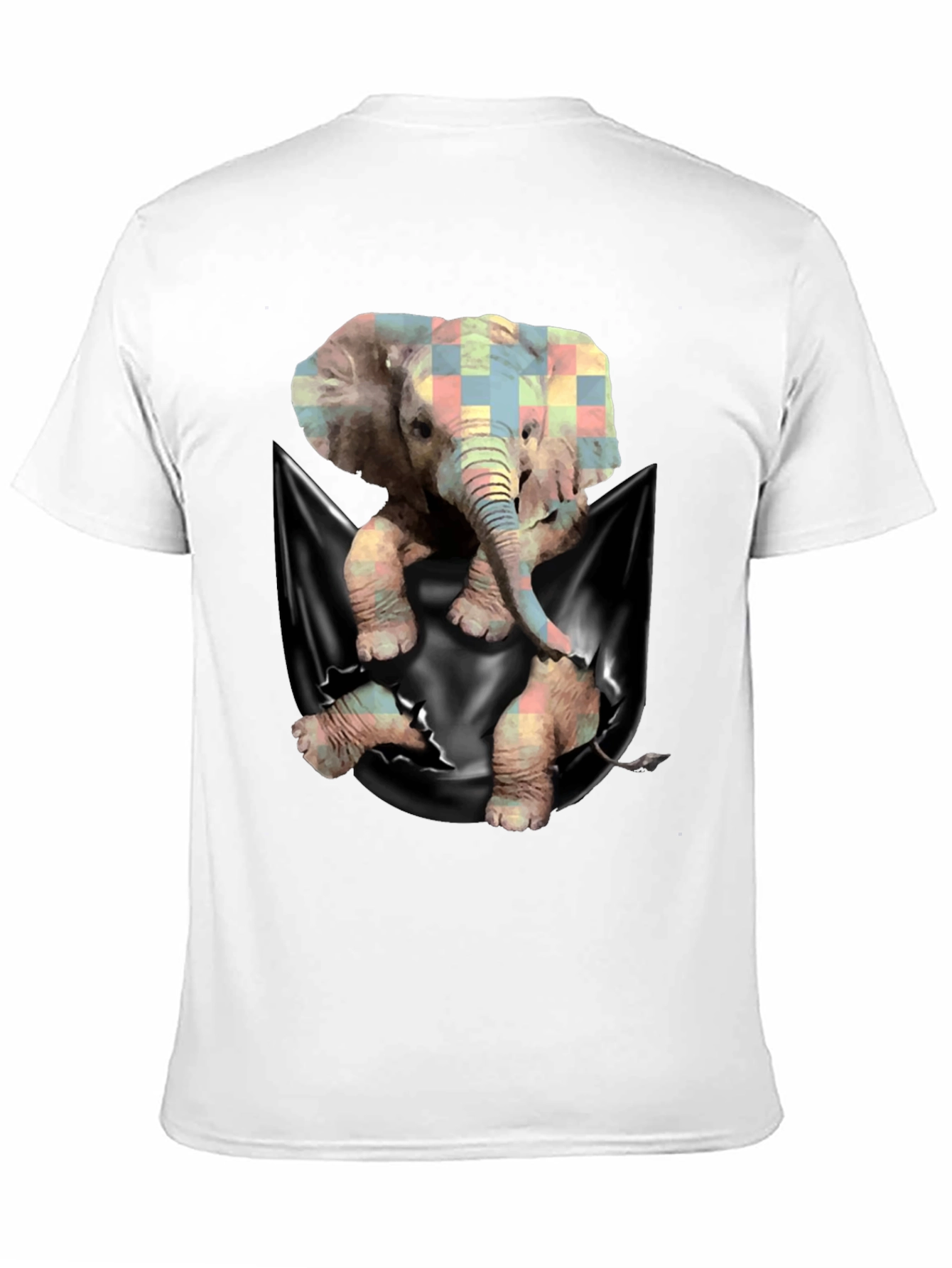 Elephant Pocket T-Shirt - Unique Graphic Tee