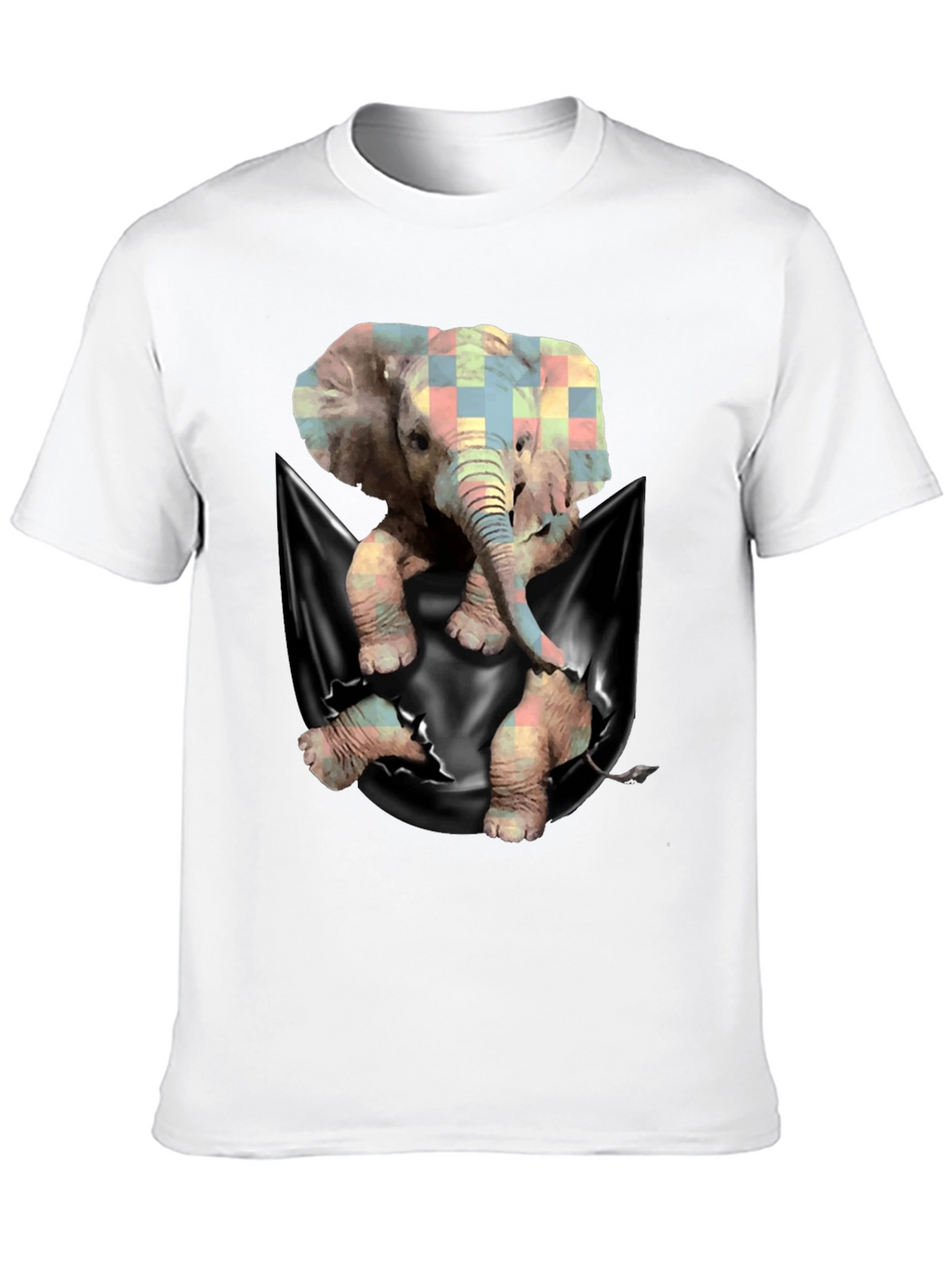 Elephant Pocket T-Shirt - Unique Graphic Tee