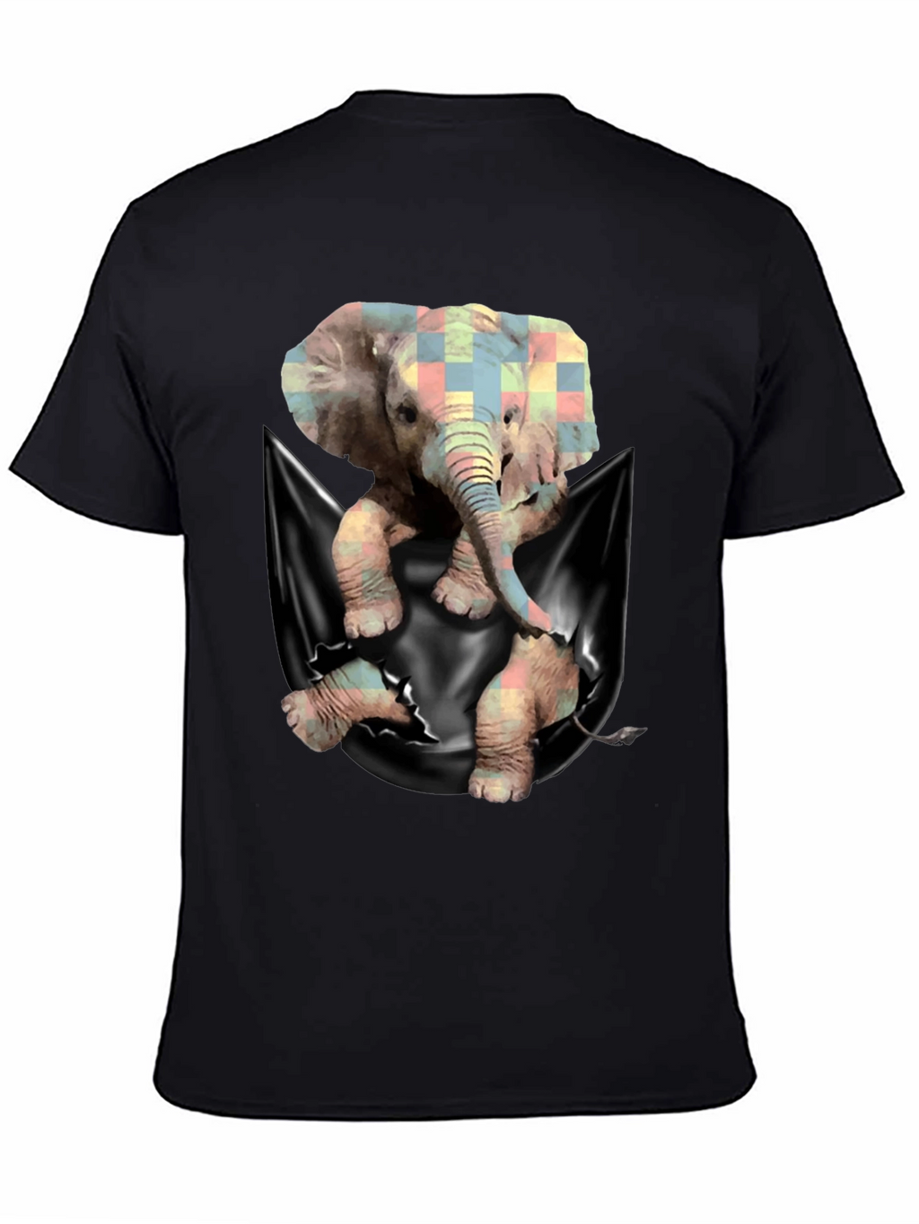 Elephant Pocket T-Shirt - Unique Graphic Tee