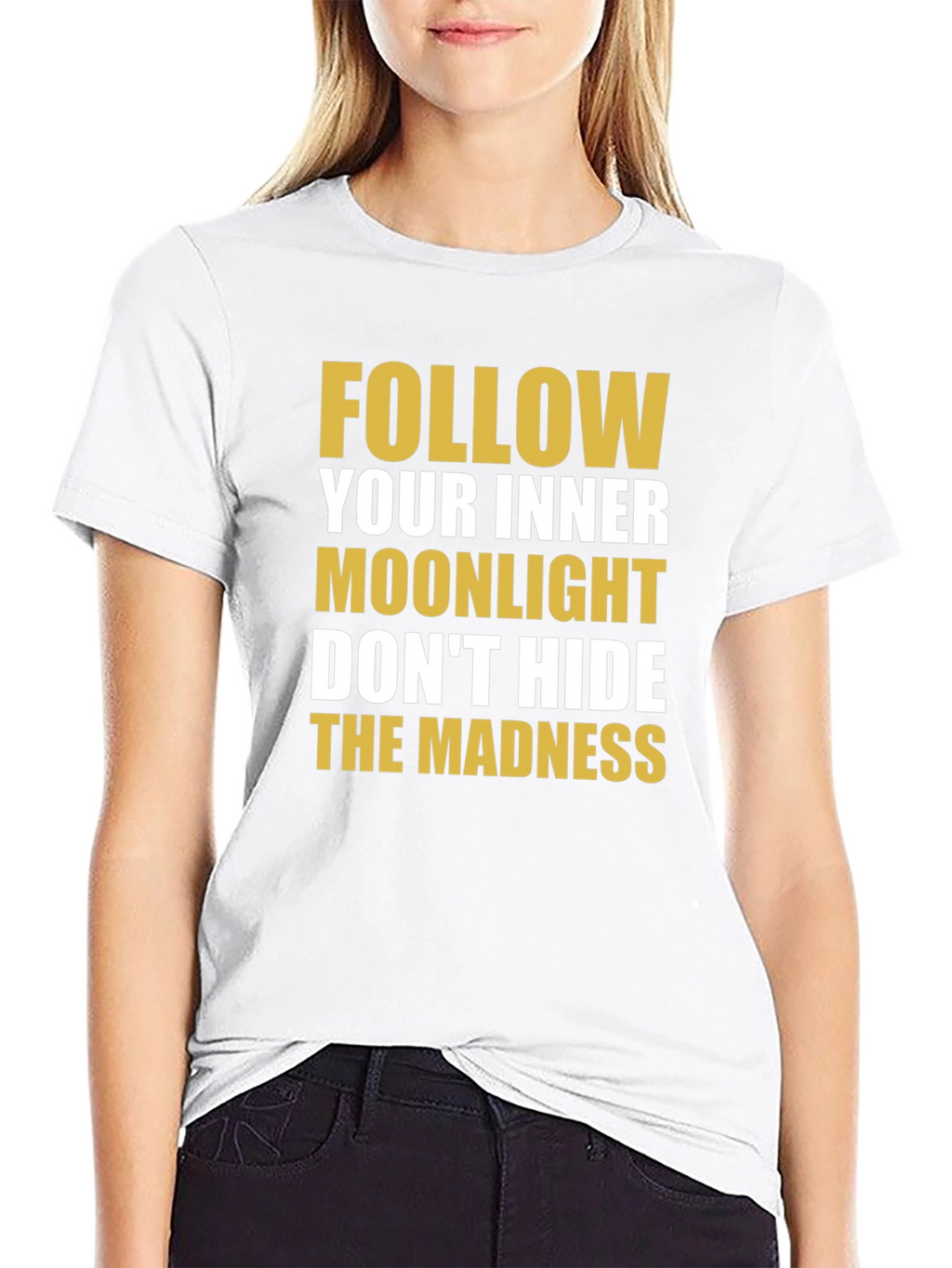 Moonlight Madness Black Graphic Tee
