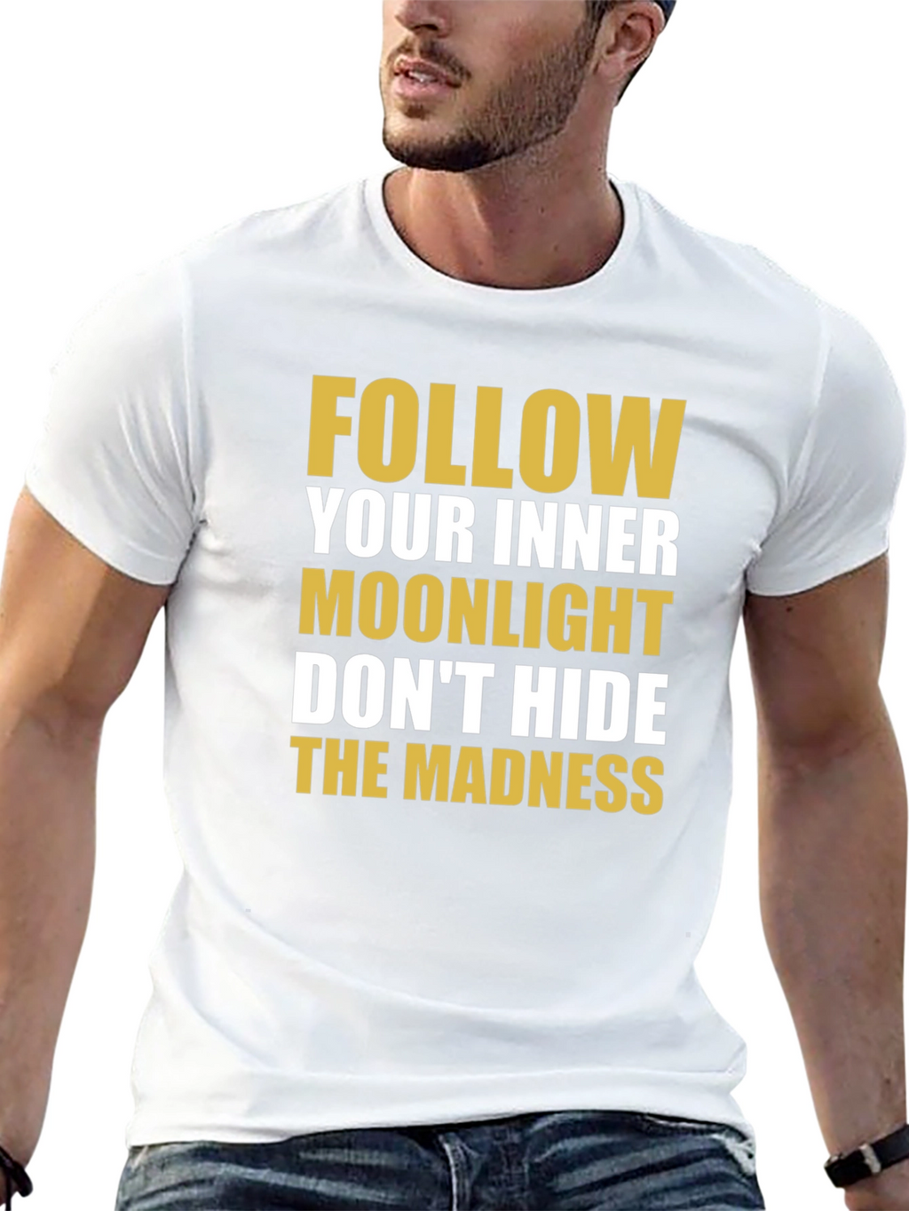 Moonlight Madness Black Graphic Tee