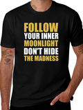 Moonlight Madness Black Graphic Tee