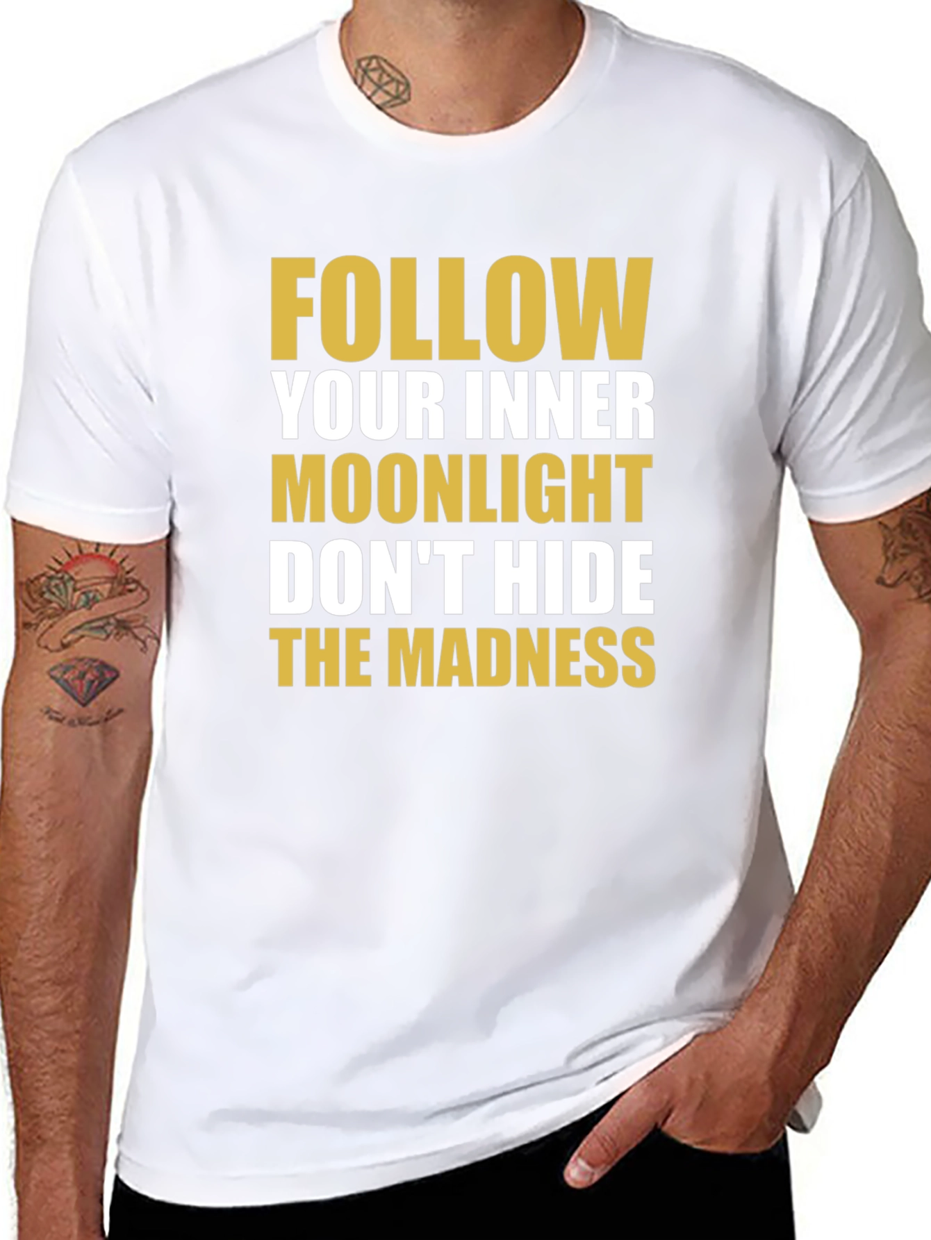 Moonlight Madness Black Graphic Tee
