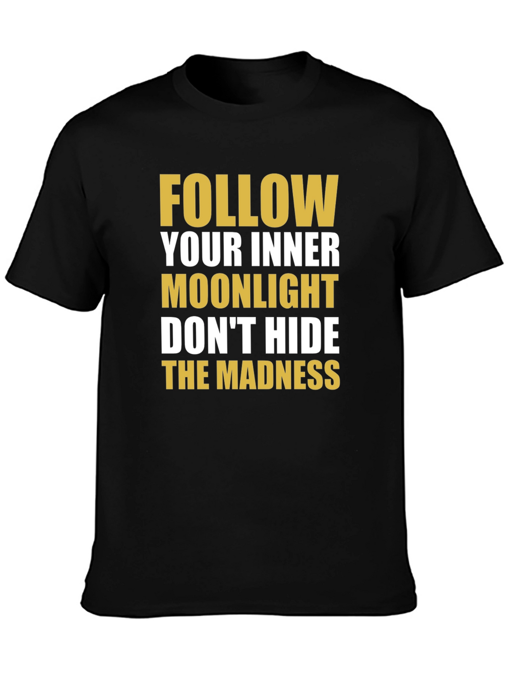 Moonlight Madness Black Graphic Tee